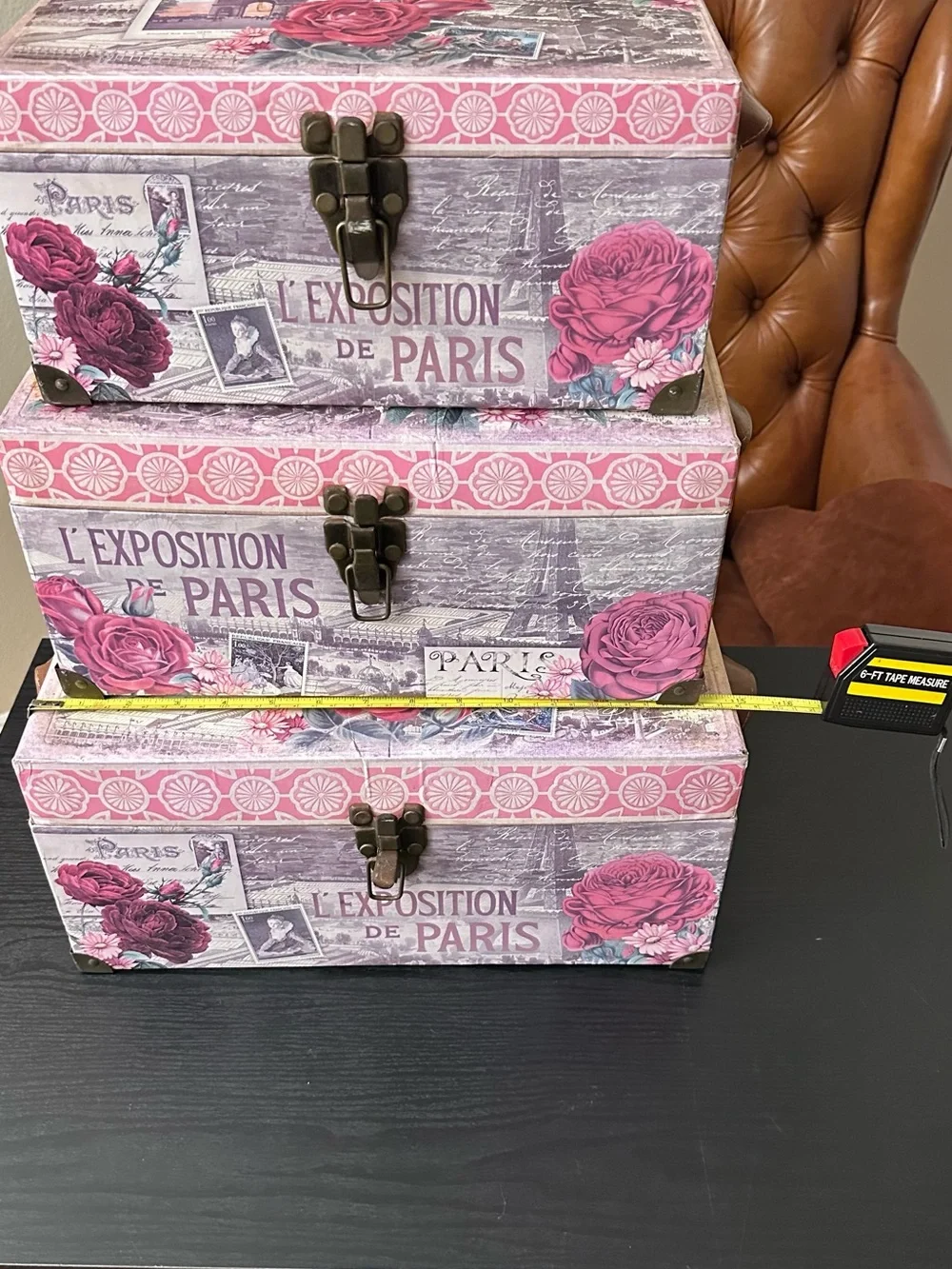 Paris Decorative Storage Boxes – Set of 3